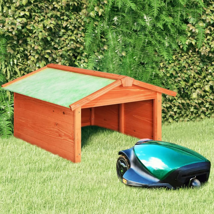 Robotic Lawn Mower Garage 72x87x50 Cm Solid Firwood Oibnin