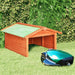 Robotic Lawn Mower Garage 72x87x50 Cm Solid Firwood Oibnin