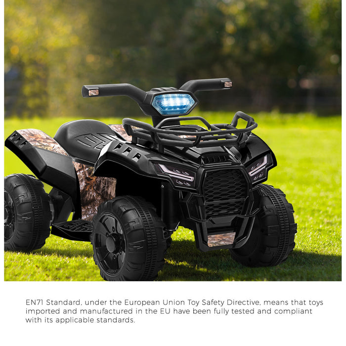 Ride On Car Electric Atv Bike Vehicle For Toddlers Kids Rechargeable Black