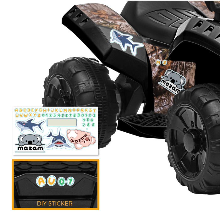 Ride On Car Electric Atv Bike Vehicle For Toddlers Kids Rechargeable Black