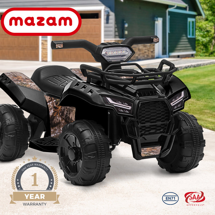 Ride On Car Electric Atv Bike Vehicle For Toddlers Kids Rechargeable Black