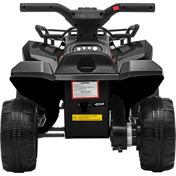 Ride On Car Electric Atv Bike Vehicle For Toddlers Kids Rechargeable Black