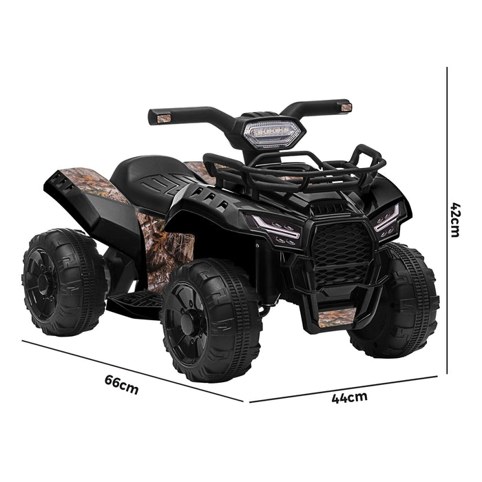 Ride On Car Electric Atv Bike Vehicle For Toddlers Kids Rechargeable Black