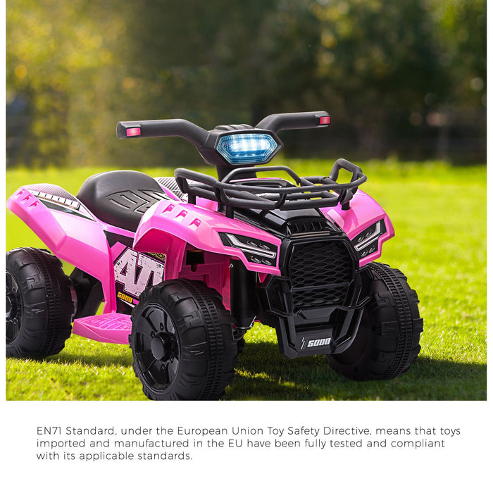 Ride On Car Electric Atv Bike Vehicle For Toddlers Kids Rechargeable Pink