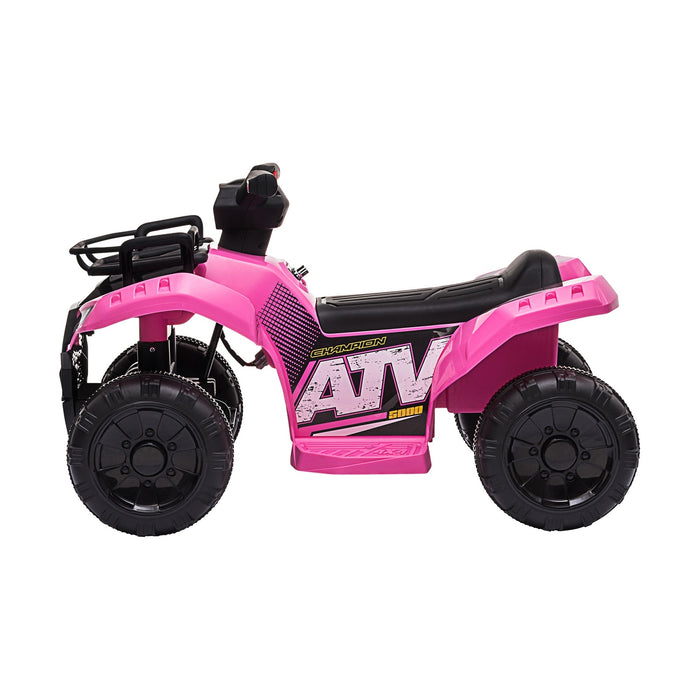 Ride On Car Electric Atv Bike Vehicle For Toddlers Kids Rechargeable Pink