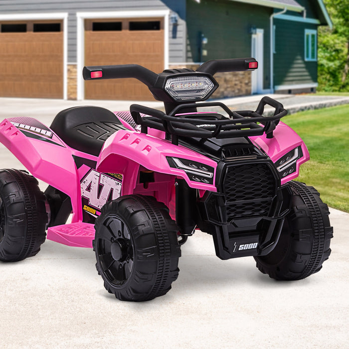 Ride On Car Electric Atv Bike Vehicle For Toddlers Kids Rechargeable Pink