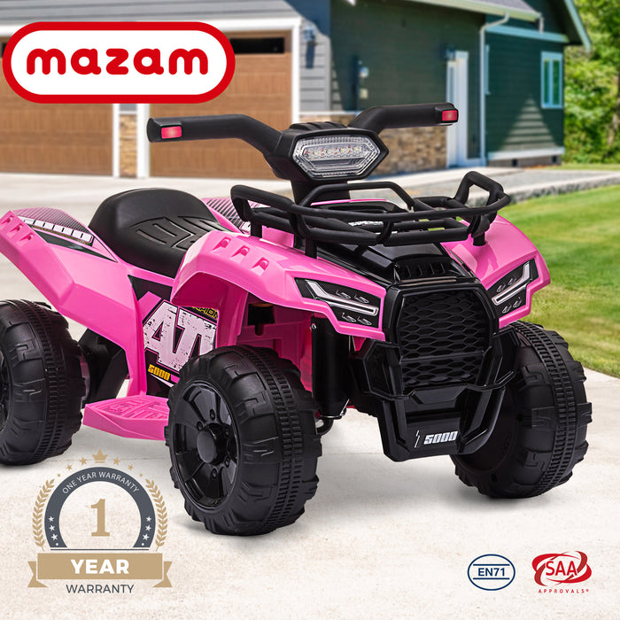 Ride On Car Electric Atv Bike Vehicle For Toddlers Kids Rechargeable Pink