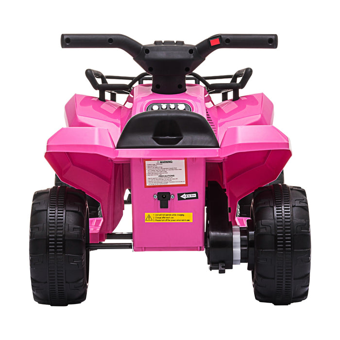 Ride On Car Electric Atv Bike Vehicle For Toddlers Kids Rechargeable Pink