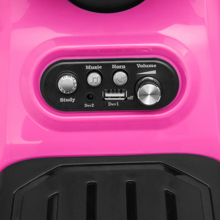 Ride On Car Electric Atv Bike Vehicle For Toddlers Kids Rechargeable Pink