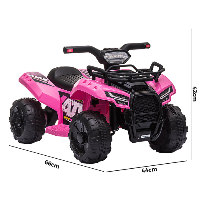 Ride On Car Electric Atv Bike Vehicle For Toddlers Kids Rechargeable Pink