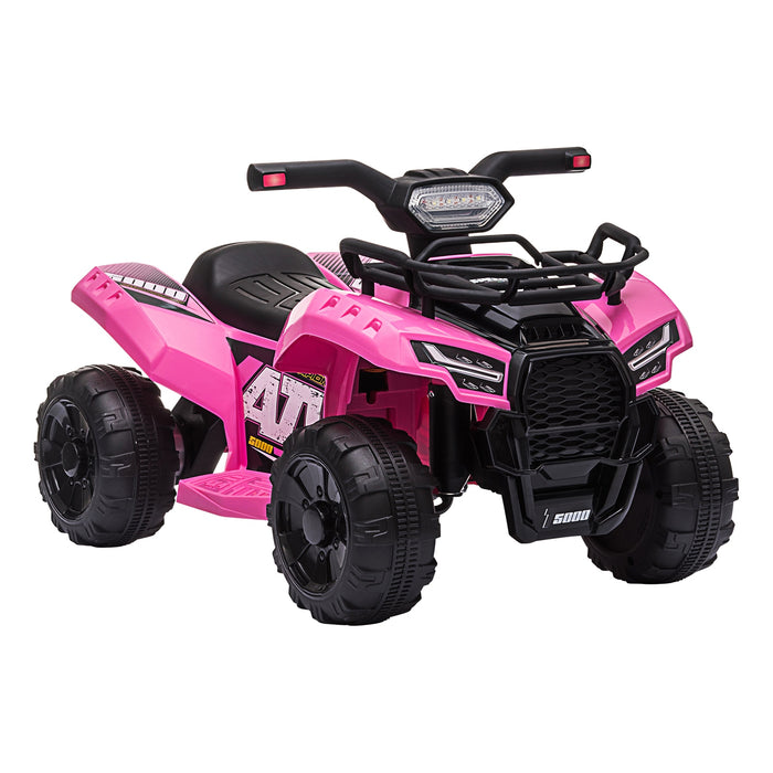 Ride On Car Electric Atv Bike Vehicle For Toddlers Kids Rechargeable Pink