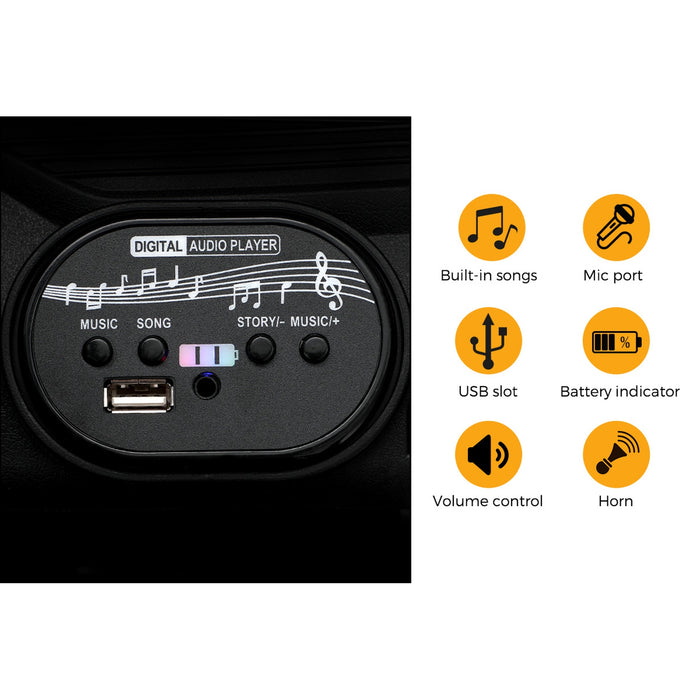 Kids Police Ride On Car Jeep 12V Electric Toy Remote Control Battery Cars