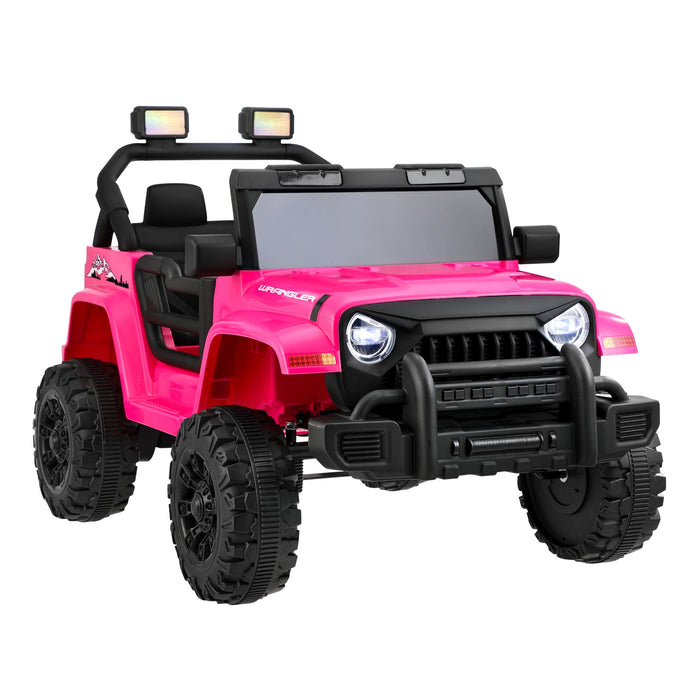 Kids Ride On Car Jeep 12V Electric Remote Control Toy Cars Gift Black Pink