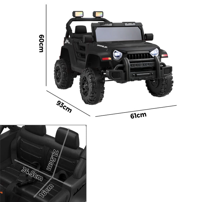 Kids Ride On Car Jeep 12V Electric Remote Control Toy Cars Gift Black Pink