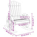 Rocking Adirondack Chair Solid Wood Fir Tlpbkt