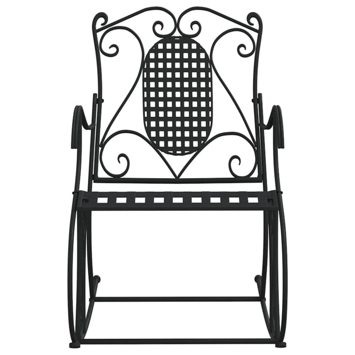 Rocking Bench 84 Cm Black Steel Tonntb
