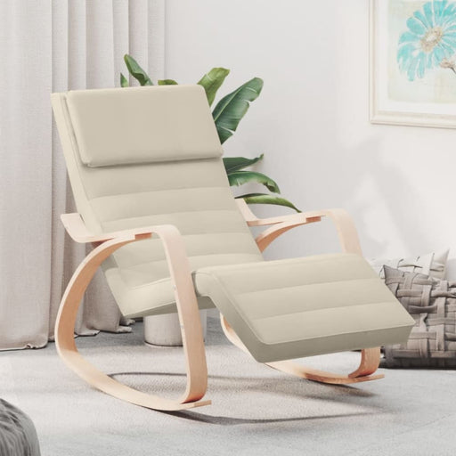 Rocking Chair Cream Fabric Tpobit