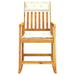 Rocking Chair With Cushions Solid Wood Acacia Tlbbxp