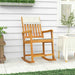 Rocking Chair with Cushions Solid Wood Acacia Tlbbxp