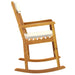 Rocking Chair with Cushions Solid Wood Acacia Tlbbxp