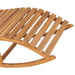 Rocking Sun Lounger With Cushion Solid Teak Wood Tbltttt