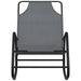 Rocking Sun Lounger Grey Steel and Textilene Tonoxp
