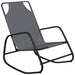 Rocking Sun Lounger Grey Steel and Textilene Tonoxp