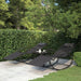 Rocking Sun Loungers 2 Pcs Black Steel and Textilene Tonotx