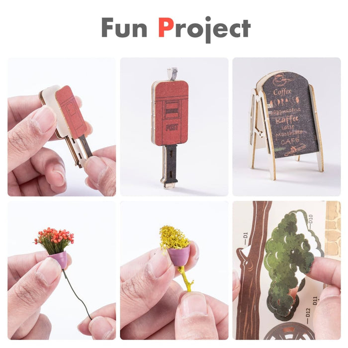 Rolife Book Nooks Series Stories in Books 4 Kinds Diy