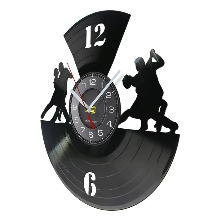 Romantic Ballroom Dancing Vinyl Record Wall Clock