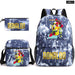 Ronaldo Printed School Bag Set Backpack Shoulder Pencil