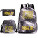Ronaldo Printed School Bag Set Backpack Shoulder Pencil
