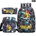 Ronaldo Printed School Bag Set Backpack Shoulder Pencil