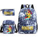 Ronaldo Printed School Bag Set Backpack Shoulder Pencil