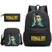 Ronaldo Printed School Bag Set Backpack Shoulder Pencil