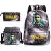 Ronaldo Printed School Bag Set Backpack Shoulder Pencil