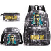 Ronaldo Printed School Bag Set Backpack Shoulder Pencil