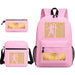 Ronaldo Printed School Bag Set Backpack Shoulder Pencil