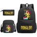 Ronaldo Printed School Bag Set Backpack Shoulder Pencil