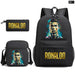 Ronaldo Printed School Bag Set Backpack Shoulder Pencil