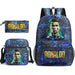 Ronaldo Printed School Bag Set Backpack Shoulder Pencil