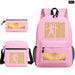 Ronaldo Printed School Bag Set Backpack Shoulder Pencil