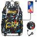 Ronaldo Usb Printed Backpack for Youth Perfect School