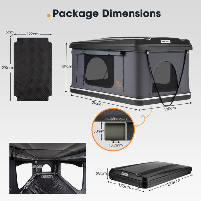 Jervis Loft Rooftop Tent Pop Up Hardshell With Ladder Waterproof 4X4