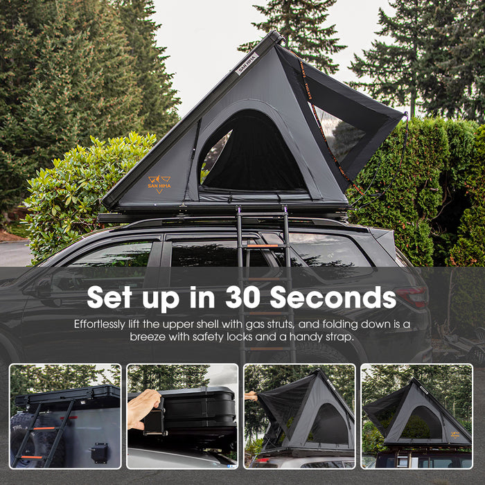 Kalbarri Lite Rooftop Tent Hardshell With Ladder Camping 4X4 4Wd