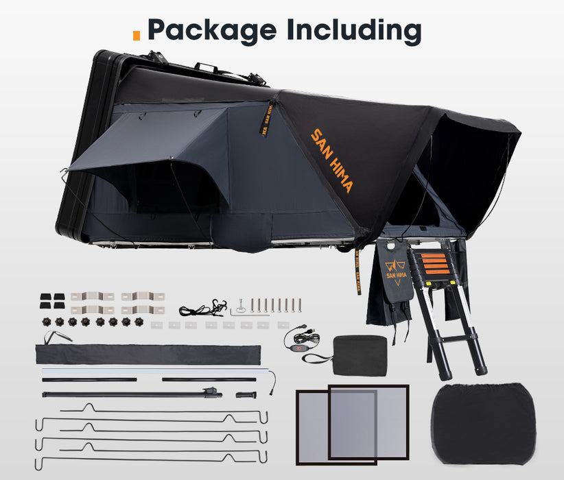 Jervis Pro Roof Top Tent Hardshell Side Opening With Ladder Camping 4Wd