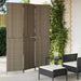 Room Divider 3 Panels Grey Poly Rattan Tlptpn
