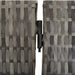 Room Divider 3 Panels Grey Poly Rattan Tlptpn