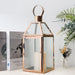 Rose Gold Stainless Steel Candle Holder Lanterns