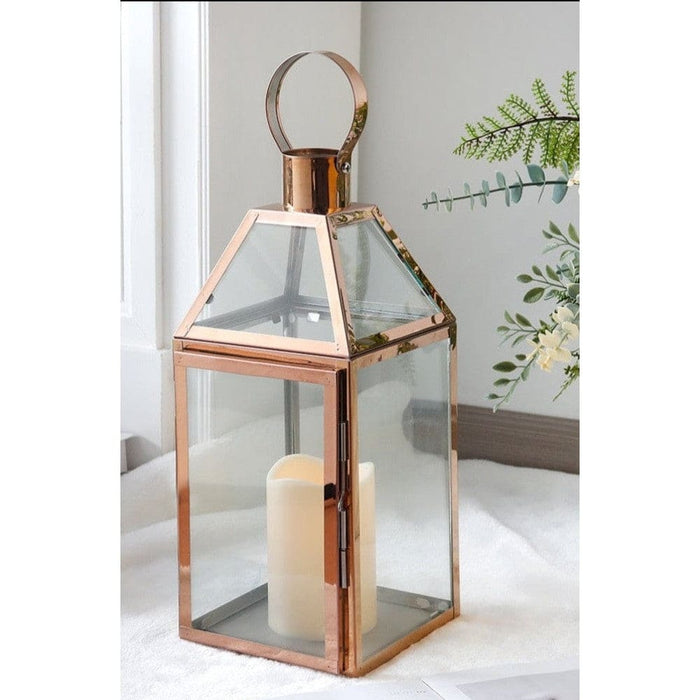 Rose Gold Stainless Steel Candle Holder Lanterns